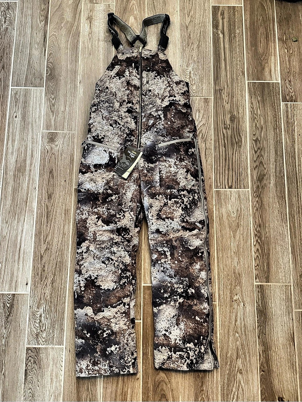 Cabela's Northern Flight Prairie Hunting Bib Camo Bib Overalls Small NWT